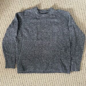 Abercrombie & Fitch Men's Charcoal Crewneck Sweater